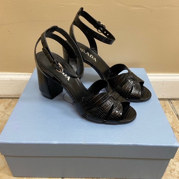 Black Heeled Sandals | Prada - Picture 2 of 7